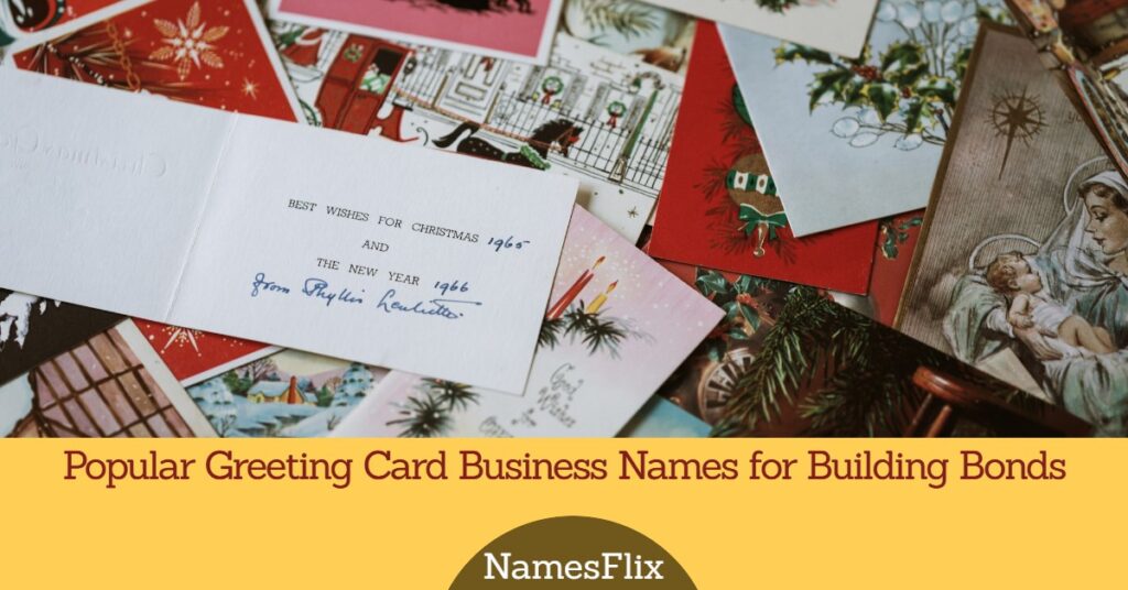 Greeting Card Business Names
