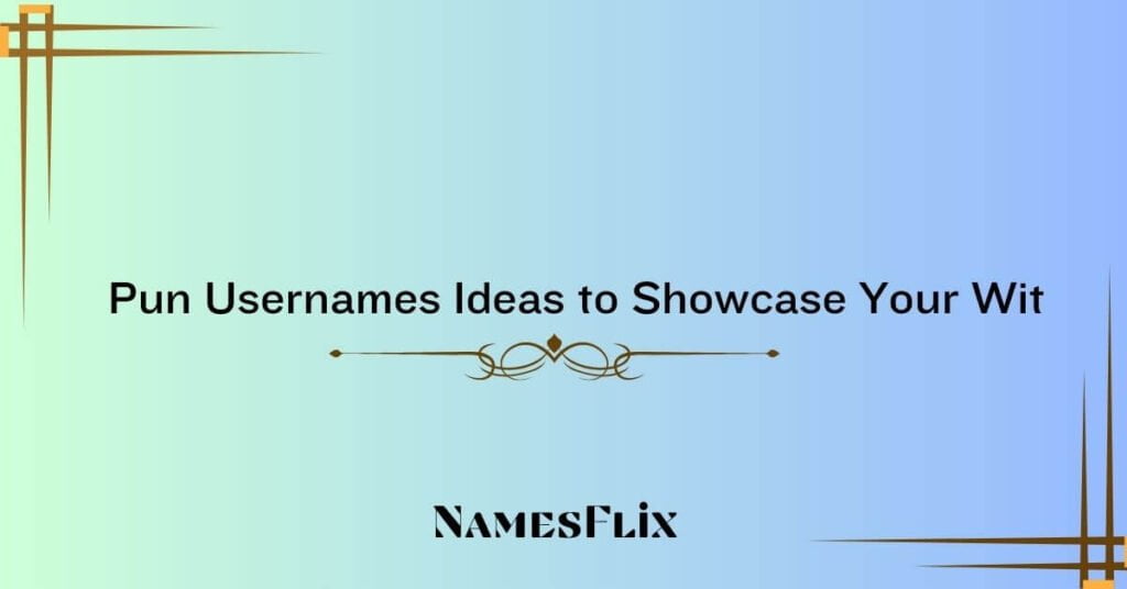 Pun Usernames