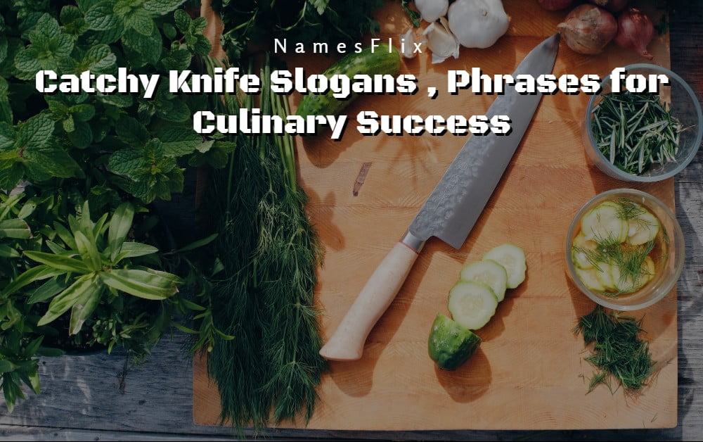 Knife Slogans